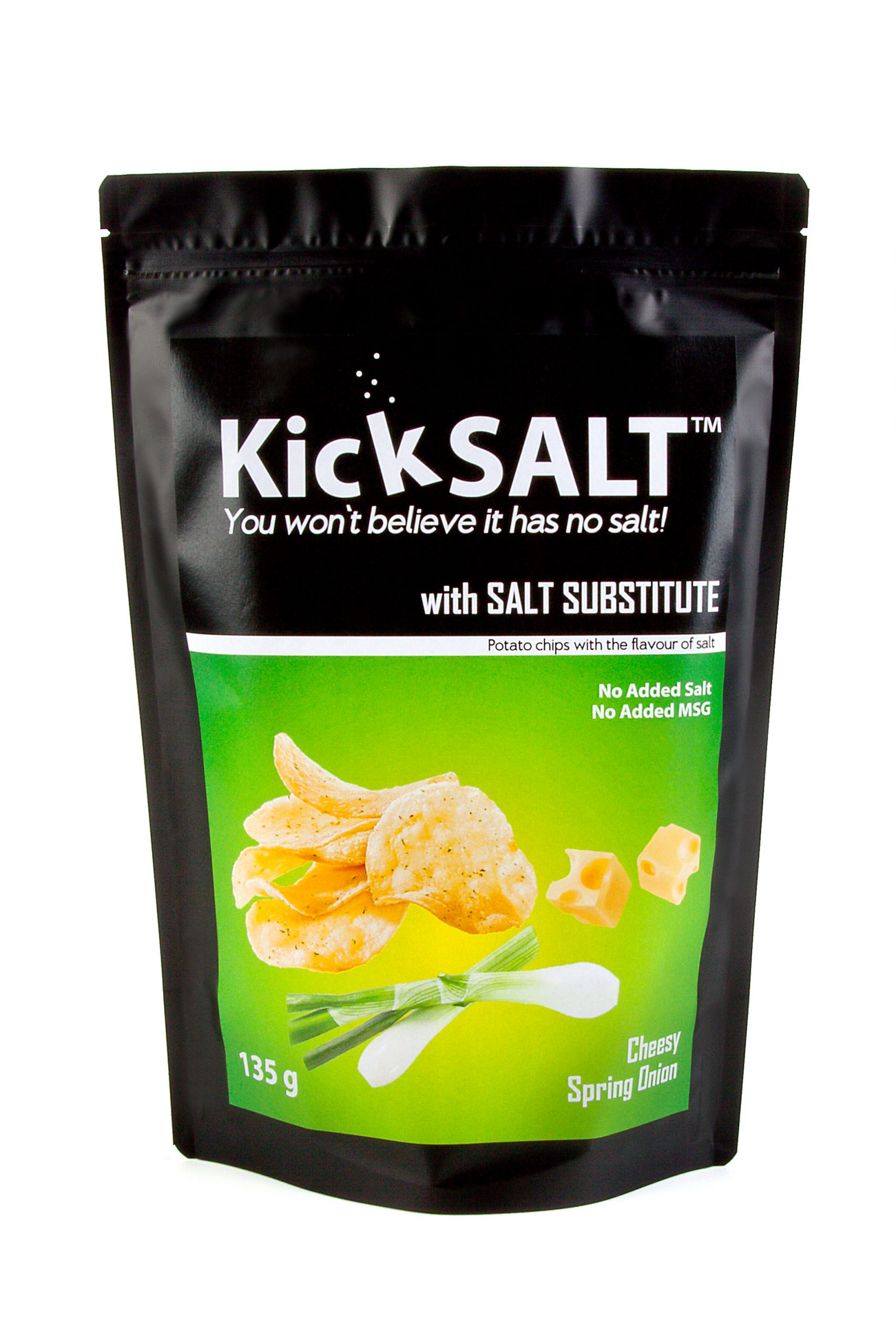 KickSalt Cheesy Spring Onion Potato Chips